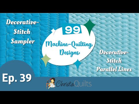 Видео: Декоративные стежки с шагающей лапкой — 99 дизайнов, выпуск №39