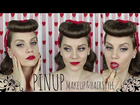 Видео: Макияж и прическа в стиле Пин Ап ♥Pin up Tutorial♥  Suzi Sky