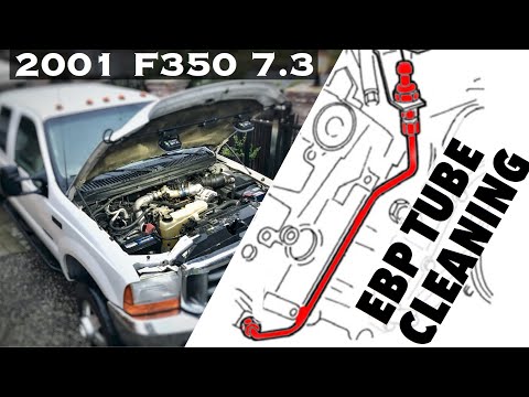 Видео: 2001 F350 7.3 Powerstroke — очистка выхлопной трубы и датчиков обратного давления EBP