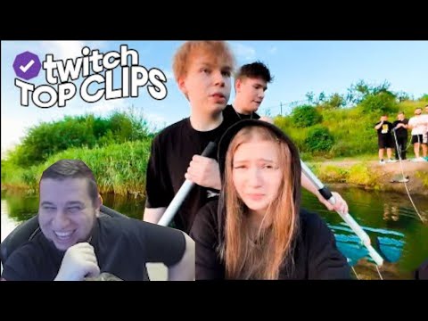 Видео: МАНУРИН СМОТРИТ Топ клипы с Twitch ПОЧТИ УТОНУЛИ? БИТВА ПЛОТОВ ФРИКИ ПРОТИВ СТАИ, Хесус накручивает?