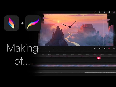 Видео: Making Of - Сцена с орлом - Procreate Dreams & Procreate