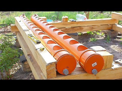 Видео: Грядка для клубники из трубы - клубника в трубе ПВХ 200 мм strawberries in a PVC pipe 200 mm