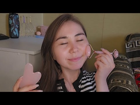 Видео: Асмр - Массаж Лица и близкий , нежный шепот 💤🌿 | Asmr Whispering