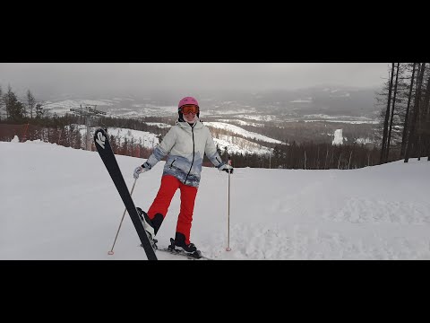 Видео: Горнолыжный курорт "Абзаково", 12 марта 2023 года