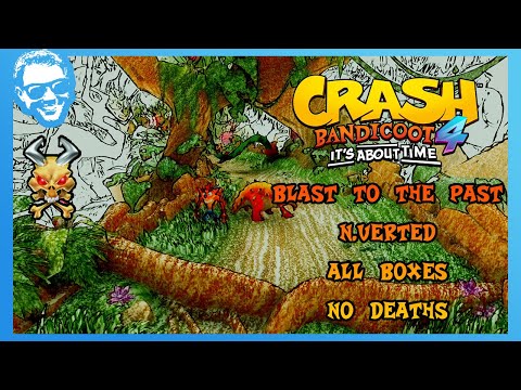 Видео: Взрыв в прошлое (N.Verted) — Полное прохождение — Без смертей — Все драгоценные камни — Crash Ban...