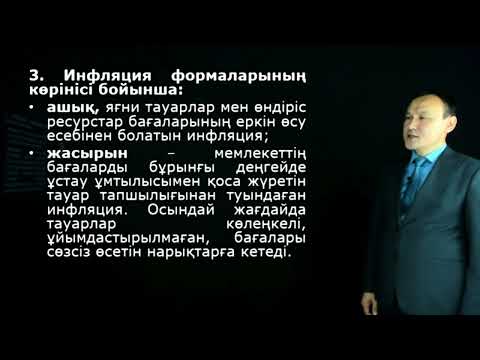 Видео: Пазилов Ғ.А - 2.Ақшаның көбеюі және инфляция