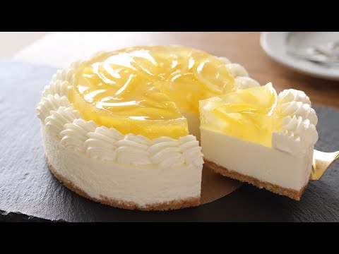Видео: Лимонный желейный чизкейк без выпечки🍋 / Без духовки и яиц / Вкусный десерт