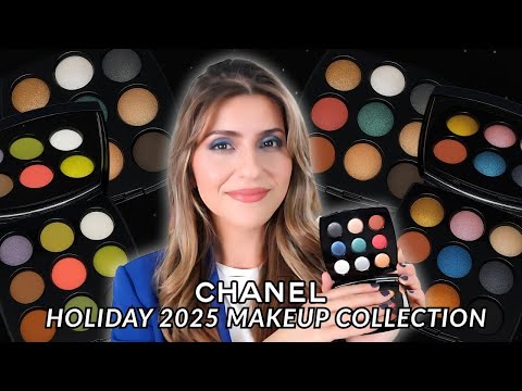 Видео: Лимитированная коллекция макияжа Chanel Holiday 2025 ✨ Палетка теней для век Daring Muse