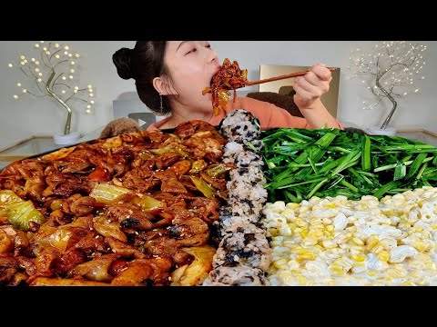 Видео: ASMR Жареный рубец, Рисовые шарики, Кукурузный салат МУКБАНГ | Мала Гопчанг