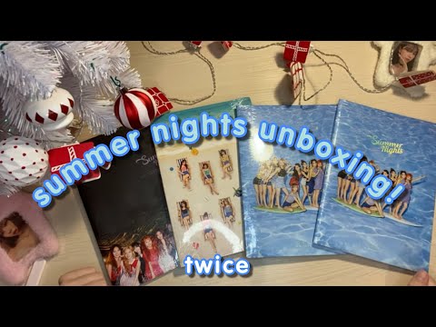 Видео: 🪥распаковка альбомов twice summer nights (set)! немного лета посреди зимы