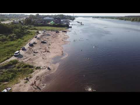 Видео: Редкино и окрестности. Пляж в Городне.