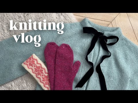 Видео: Вязание – мой путь к выздоровлению | Видеоблог о вязании | Варежки Vienna | Зимняя тёплая повязка...