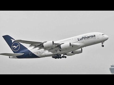 Видео: полет airbus-380-800 LUFTHANSA #рекомендации #актив #lufthansa #airbus