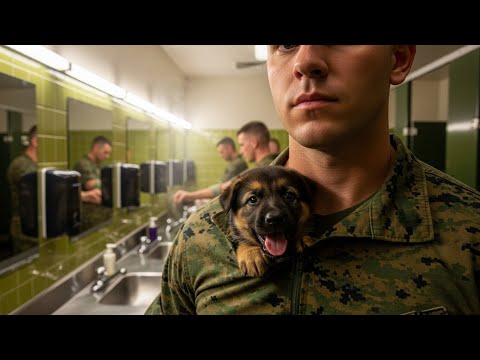 Видео: Спасённый щенок немецкой овчарки не выносит одиночества — теперь он даже принимает душ вместе с м...