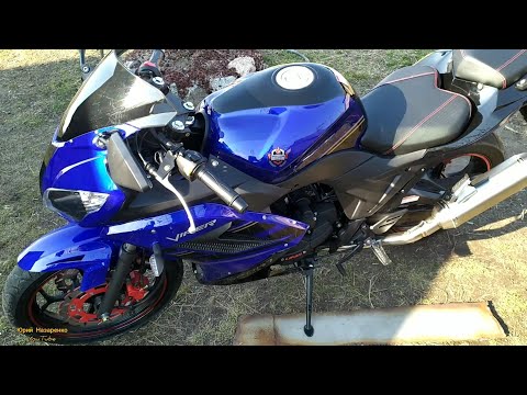 Видео: мотоцикл Viper v250 f2 первый пуск двигателя / Вайпер ф2 в250