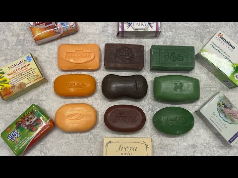 Видео: Трех цветный сет 💛🤎💚 / Dry soap cutting/ASMR
