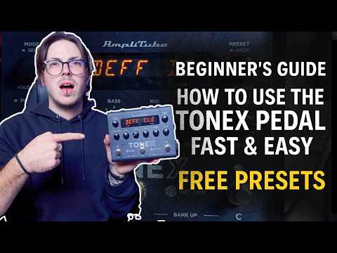 Видео: Учебное пособие по педали ToneX для начинающих | Как пользоваться + бесплатные пресеты (Def Leppa...