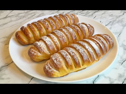 Видео: Идеальные БУЛОЧКИ С ЗАВАРНЫМ КРЕМОМ Это Просто Вкуснятина / Custard Filled Buns