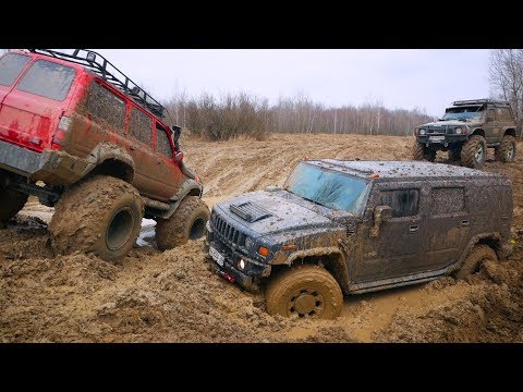 Видео: Offroad. BIGFOOT против HUMMER H2. Настоящая ЗАРУБА!!!