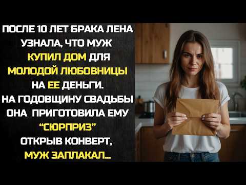 Видео: После 10 лет брака Лена узнала, что муж купил дом для молодой любовницы. Тот заплакал, когда открыл
