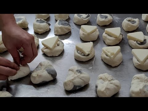 Видео: китайская булочка на пару с сыром-тайваньская уличная еда