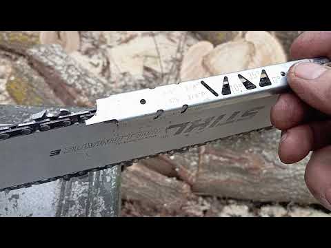 Видео: Заточування ланцюга бензопили - це просто.