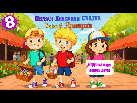 Видео: Первая Денежная Сказка • Глава 8: Ярмарка, пуговица и сладкий расчёт 🍬 | сказка про деньги
