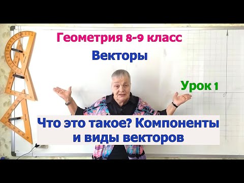 Видео: Векторы. Компоненты вектора. Виды векторов. Геометрия 8-9 класс