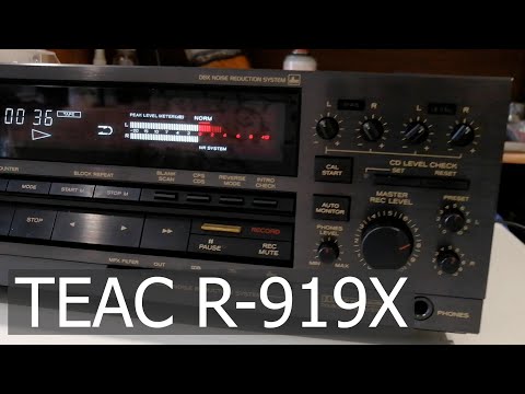 Видео: TEAC R-919X кассетная дека, из Японии через Озерск