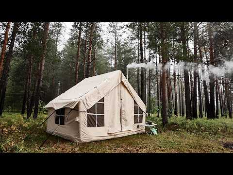 Видео: КЕМПИНГ С ДЕВУШКОЙ В НАДУВНОЙ ПАЛАТКЕ НА НАДУВНОЙ КРОВАТИ. ПЬЕМ ВИНО И ЖАРИМ МЯСО