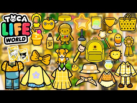 Видео: ВСЕ ЖЁЛТЫЕ и ЗОЛОТЫЕ ВЕЩИ в ТОКА БОКА! Красивая ОДЕЖДА, РЮКЗАКИ, ПИЖАМА и КАНЦЕЛЯРИЯ Toca Life World