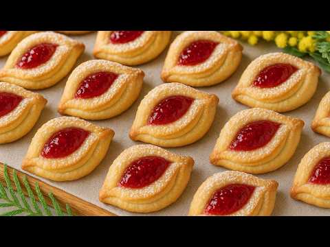 Видео: Вы будете удивлены, как легко их приготовить почти из ничего! Вкусные, красивые печенья к чаю