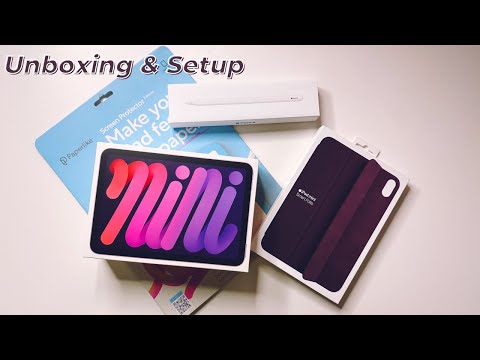 Видео: iPad mini + Paperlike + Smart Folio + Apple Pencil | Хайрцагнаас нь задалж, анхны тохиргоог нь хийв
