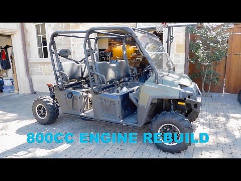 Видео: Ремонт двигателя Polaris Ranger 800. Часть 1: снятие и разборка