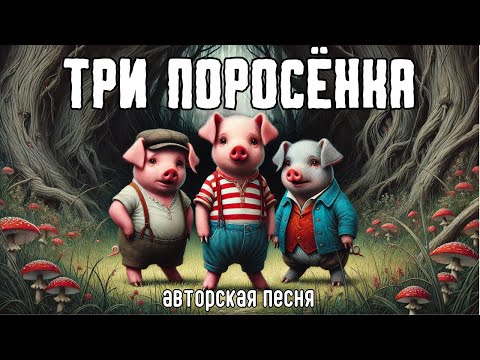 Видео: Три поросенка (Авторская песня) - Музыкальный Клип