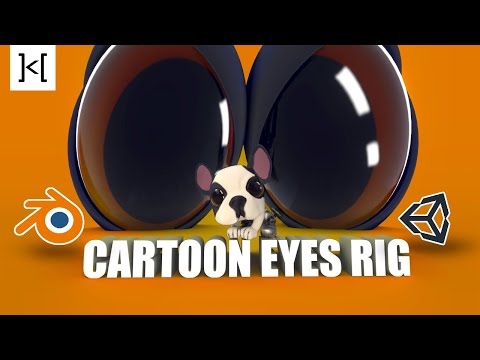 Видео: Риг мультяшных глаз в Blender 2.9 / Unity