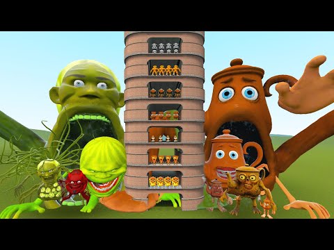 Видео: TALLGRASS LITTLE TO BIG ALL LIN GANG MELON FAMILY VS ALL TA TA TA SAHUR ФАЗЫ 1 - 10 в GMod!