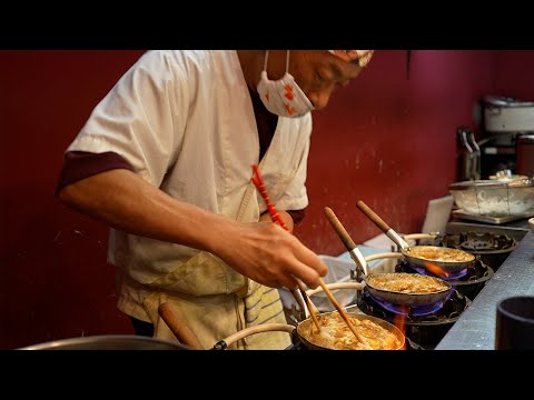 Видео: Мастерство приготовления кацудона с поразительной скоростью Kokeshi, Осака