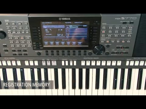 Видео: Yamaha PSR-S — Сохранение настроек инструмента в регистрационную память REGISTRATION MEMORY