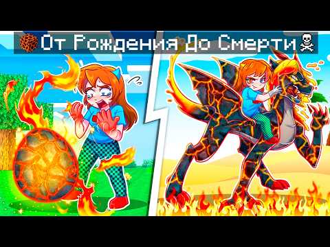 Видео: 😨 Я Прожил ЖИЗНЬ ЛАВОВОГО ДРАКОНА от Рождения До Смерти в Майнкрафт!