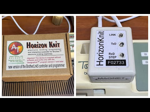 Видео: Адаптер Horizon Knit (BrotherLink 5) Подключение, загрузка узора, интерактивное вязание.
