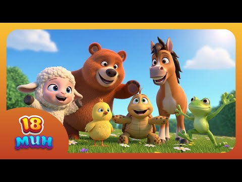 Видео: 18 мин | ҚОШАҚАНЫМ | ЖАН-ЖАНУАРЛАР | ӘНДЕР | Казакша мультфильм