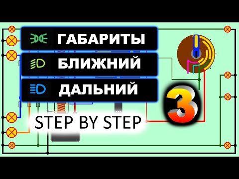 Видео: Поиск неисправностей габаритов, ближнего и дальнего света автомобиля.