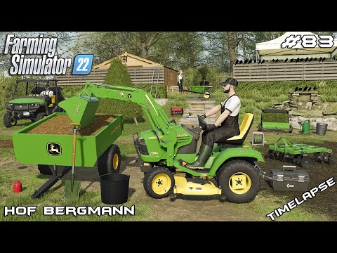 Видео: Подготовка САДА и ОГОРОДА с JOHN DEERE x748 | Hof Bergmann | Farming Simulator 22 | Эпизод 83