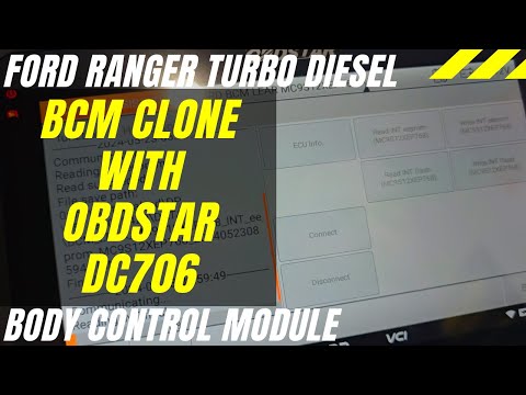 Видео: Клонирование Ford Ranger BCM с использованием OBDSTAR DC706