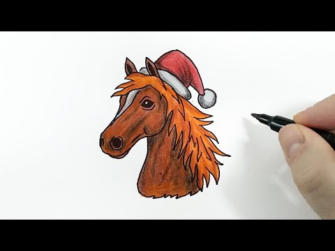 Видео: Рисуем символ 2026 года ЛОШАДЬ