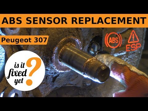 Видео: Замена датчика АБС ("ABS/ESP Fault") - Пежо 307