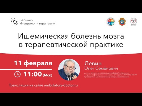 Видео: Ишемическая болезнь мозга в терапевтической практике. 11.02.20