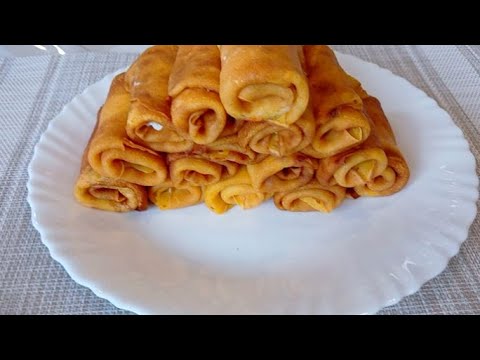Видео: Тыквенные Блинчики с Творогом / Очень Нежные Вкусные Блины /