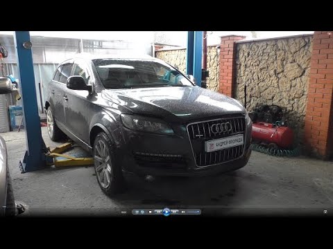 Видео: Снятие и установка турбины поиск места пробоя выхлопа на АУДИ Q7 2006 AUDI Q7 3,0 дизель